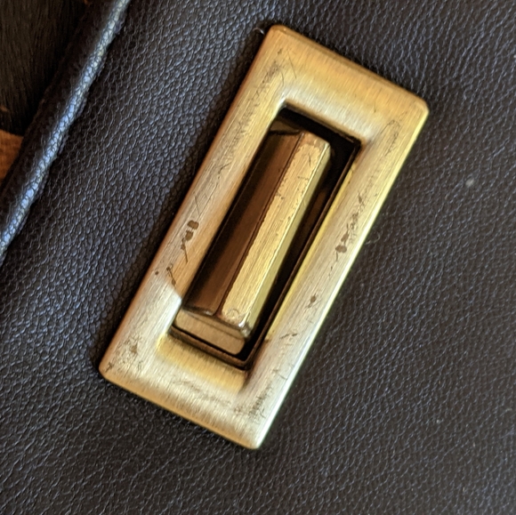 Vintage Leather Satchel Purse - Picture 8 of 15